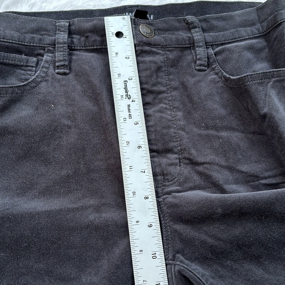 J. Crew Mercantile Pants charcoal gray velveteen size 31 - Picture 7 of 11